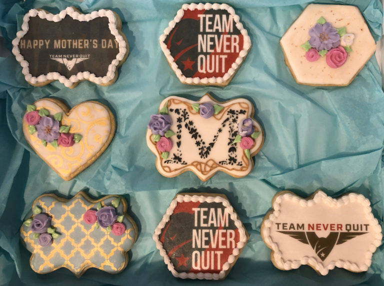 Team Never Quit cookies